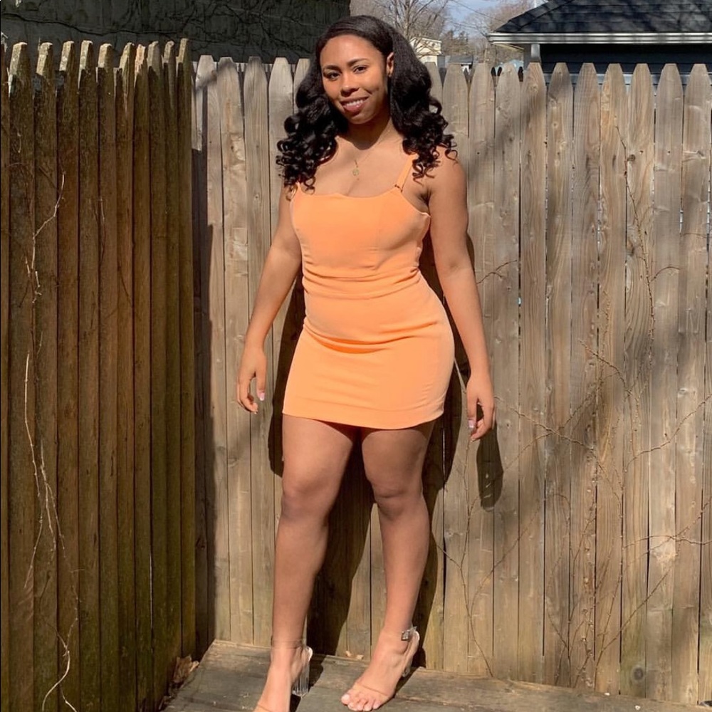 Tangerine Mini Dress
